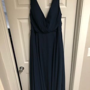 Navy JJs House bridesmaid dress! 16W! Like new!